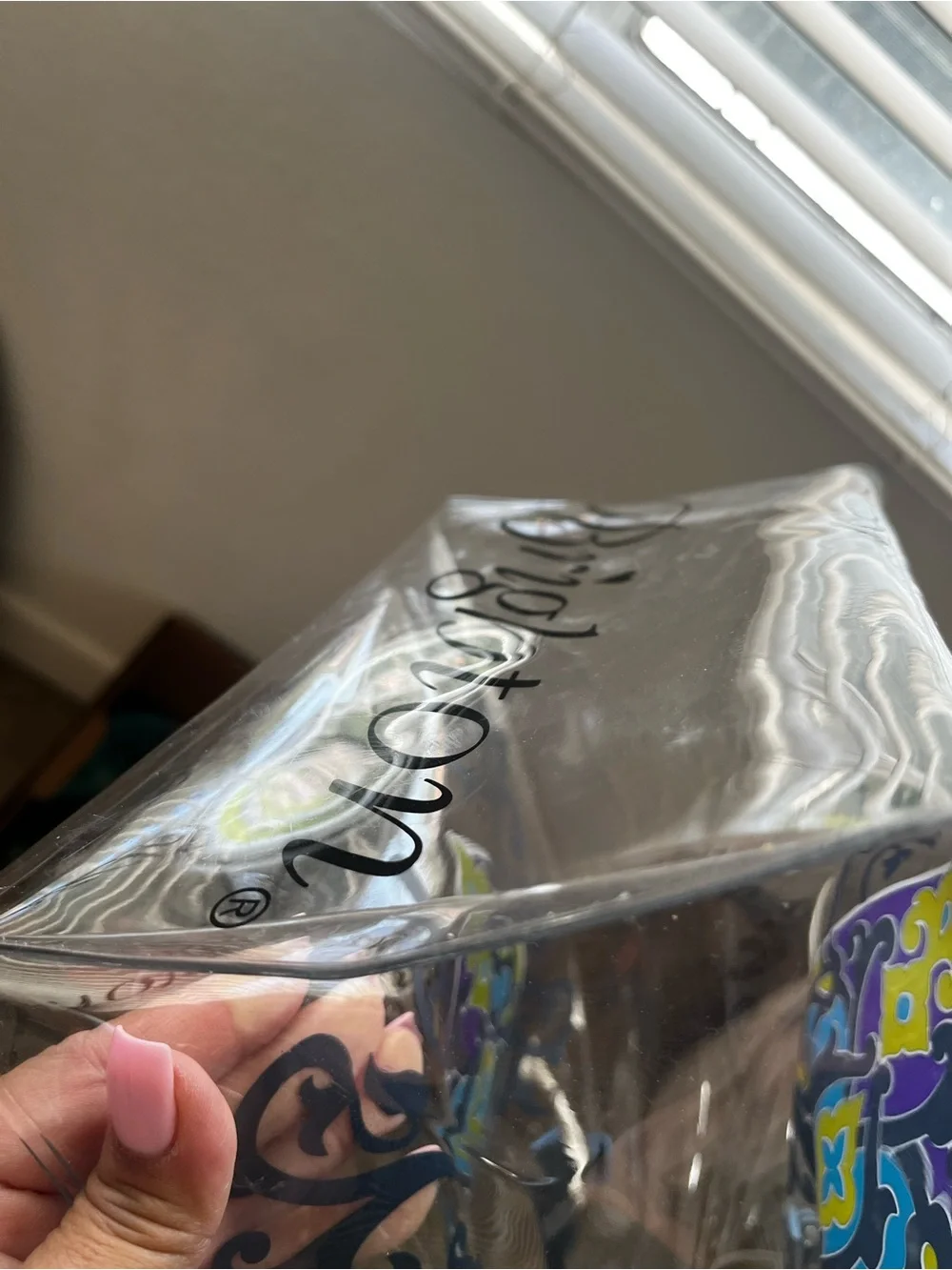 Brighton Clear Vinyl Summer Heart Tote Bag Sophia Collection Shoulder Bag *Flaws